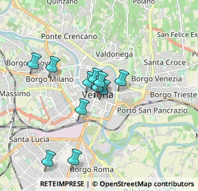 Mappa P.zza Bra, 37121 Verona VR, Italia (1.37636)