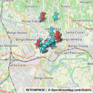Mappa P.zza Bra, 37121 Verona VR, Italia (0.9615)