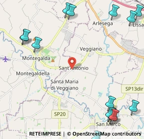 Mappa Via Santa Maria, 35030 Veggiano PD, Italia (3.5955)