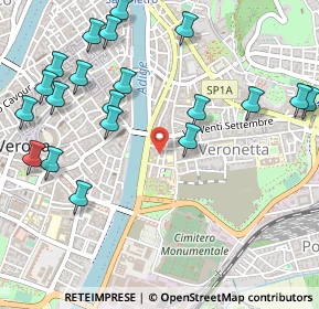 Mappa Via Timavo, 37129 Verona VR, Italia (0.6335)