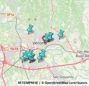 Mappa Via Timavo, 37129 Verona VR, Italia (3.12308)