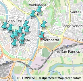 Mappa Via Timavo, 37129 Verona VR, Italia (1.07929)