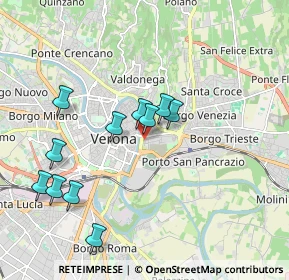 Mappa Via Timavo, 37129 Verona VR, Italia (1.84364)