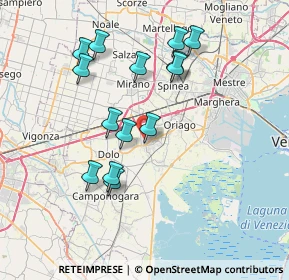 Mappa Via Enrico Toti, 30034 Mira VE, Italia (7.03)