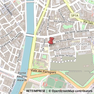 Mappa Via dell'Artigliere, 9, 37129 Verona, Verona (Veneto)