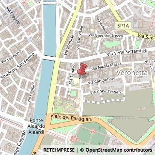 Mappa Via dell'Artigliere, 10, 37129 Verona, Verona (Veneto)