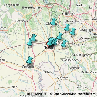 Mappa Via Giuseppe Zanoia, 28100 Novara NO, Italia (8.97176)