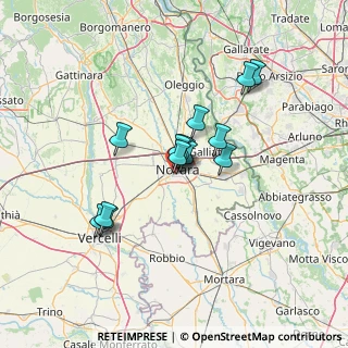 Mappa Via Giuseppe Zanoia, 28100 Novara NO, Italia (10.14)