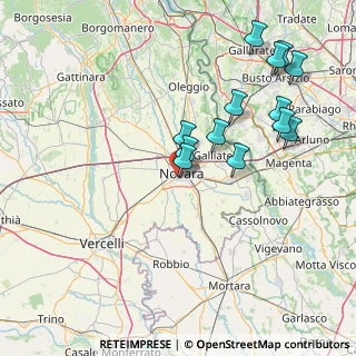 Mappa Via Giuseppe Zanoia, 28100 Novara NO, Italia (16.08769)