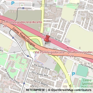 Mappa Via Pontevigodarzere, 10, 35133 Padova, Padova (Veneto)