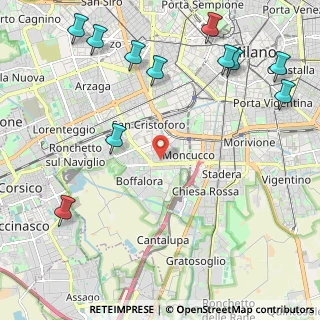 Mappa Via Guglielmo Ferrero, 20143 Milano MI, Italia (2.93364)