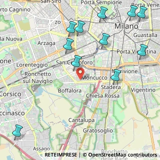 Mappa Via Guglielmo Ferrero, 20143 Milano MI, Italia (2.78364)