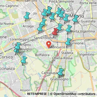 Mappa Via Guglielmo Ferrero, 20143 Milano MI, Italia (2.4485)