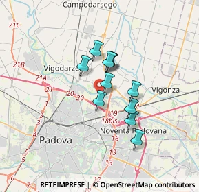 Mappa Via Giordano Bruno Rossoni, 35129 Padova PD, Italia (2.36)