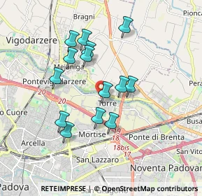 Mappa Via Giordano Bruno Rossoni, 35129 Padova PD, Italia (1.56143)