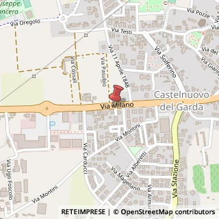 Mappa Via Milano, 71, 37014 Castelnuovo del Garda, Verona (Veneto)