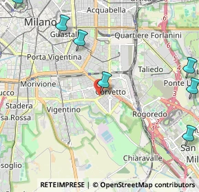 Mappa Via Comacchio, 20139 Milano MI, Italia (3.57167)
