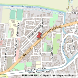 Mappa Via Nazionale, 285, 30034 Mira, Venezia (Veneto)