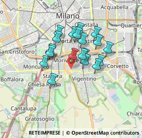 Mappa Via Bernardino Verro, 20141 Milano MI, Italia (1.337)