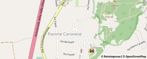 Mappa Pavone Canavese