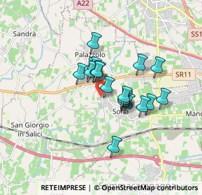 Mappa Via Italo Montemezzi, 37060 Sona VR, Italia (1.195)