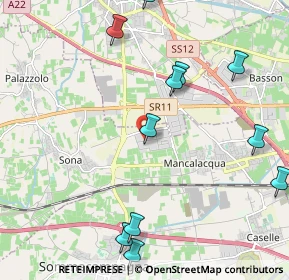 Mappa Via dell'Industria, 37060 Sona VR, Italia (2.55818)