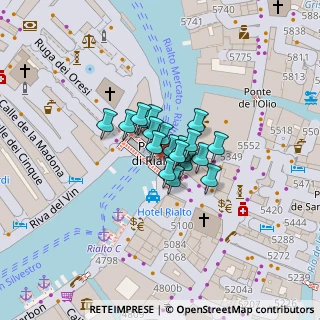 Mappa Calle del Fontego dei Tedeschi, 30124 Venezia VE, Italia (0.005)