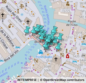 Mappa Ponte di Rialto, 30125 Venezia VE, Italia (0.005)