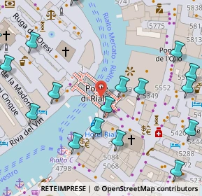 Mappa Calle del Fontego dei Tedeschi, 30124 Venezia VE, Italia (0.0955)