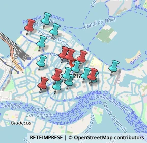 Mappa Calle del Fontego dei Tedeschi, 30124 Venezia VE, Italia (0.7105)