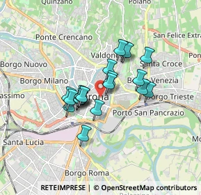 Mappa Via Orti Manara, 37121 Verona VR, Italia (1.2385)