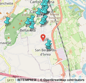 Mappa Strada Vicinale della Fornace, 10015 Ivrea TO, Italia (1.166)