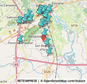 Mappa Strada Vicinale della Fornace, 10015 Ivrea TO, Italia (1.949)