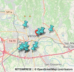 Mappa Lung'adige P.ta Vittoria, 37129 Verona VR, Italia (3.11462)