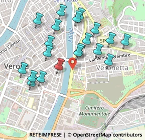 Mappa Lung'adige P.ta Vittoria, 37129 Verona VR, Italia (0.4925)