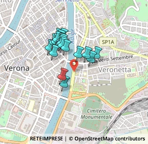 Mappa Lung'adige P.ta Vittoria, 37129 Verona VR, Italia (0.323)