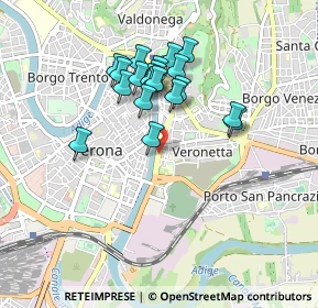 Mappa Lung'adige P.ta Vittoria, 37129 Verona VR, Italia (0.759)