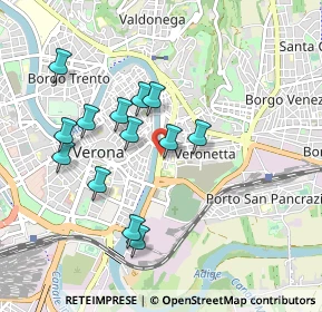 Mappa Lung'adige P.ta Vittoria, 37129 Verona VR, Italia (0.84615)