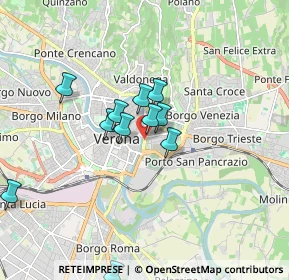Mappa Lung'adige P.ta Vittoria, 37129 Verona VR, Italia (1.47636)