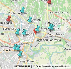 Mappa Lung'adige P.ta Vittoria, 37129 Verona VR, Italia (2.20917)