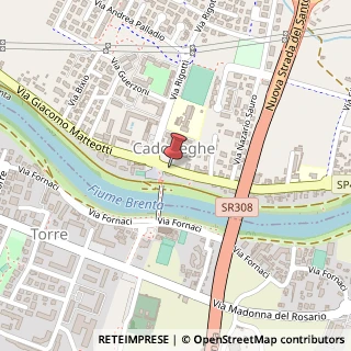 Mappa Via Giuseppe Garibaldi,  12, 35010 Cadoneghe, Padova (Veneto)
