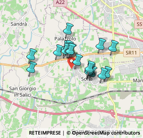 Mappa Via Val di Sandra, 37060 Sona VR, Italia (1.213)