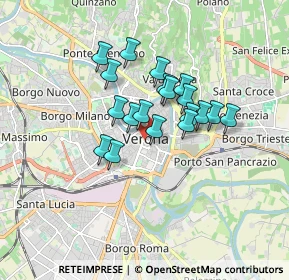 Mappa P. Bra', 37121 Verona VR, Italia (1.24895)