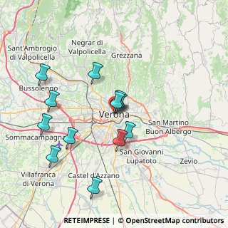 Mappa P. Bra', 37121 Verona VR, Italia (7.10583)