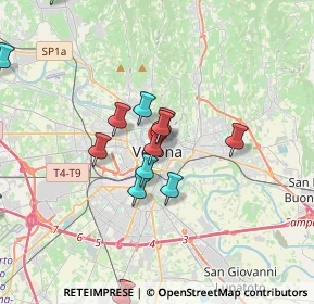Mappa P. Bra', 37121 Verona VR, Italia (3.935)