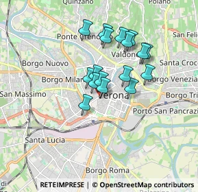 Mappa Vicolo Cieco Parigino, 37122 Verona VR, Italia (1.33059)