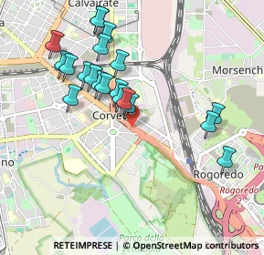 Mappa Via Marochetti Carlo, 20139 Milano MI, Italia (0.9435)
