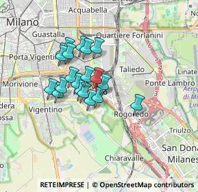 Mappa Via Marochetti Carlo, 20139 Milano MI, Italia (1.273)