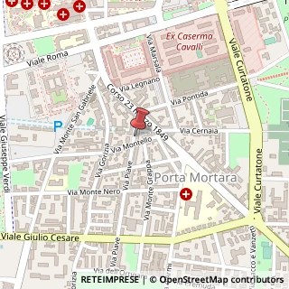 Mappa Via Piave,  7, 28100 Novara, Novara (Piemonte)
