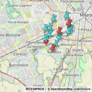 Mappa Via Cesare Chiodi, 20143 Milano MI, Italia (1.61357)
